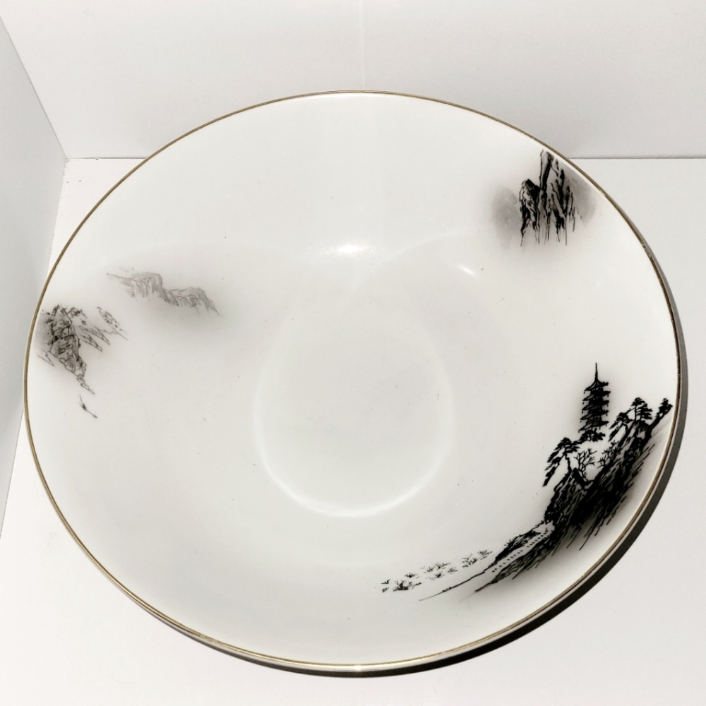 10" Fukagawa Serve Bowl by Arita 903 Pattern Vintage Fukagawa Arita Serve Dish